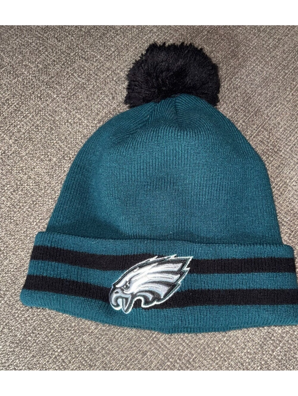 Phila Eagles Knit Pom Pom Hat NFL Apparel